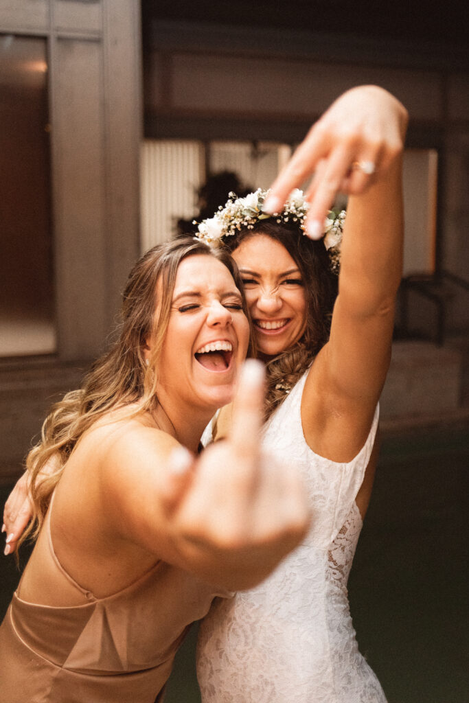 Florida Wedding at Poynter Institute with maid of honor