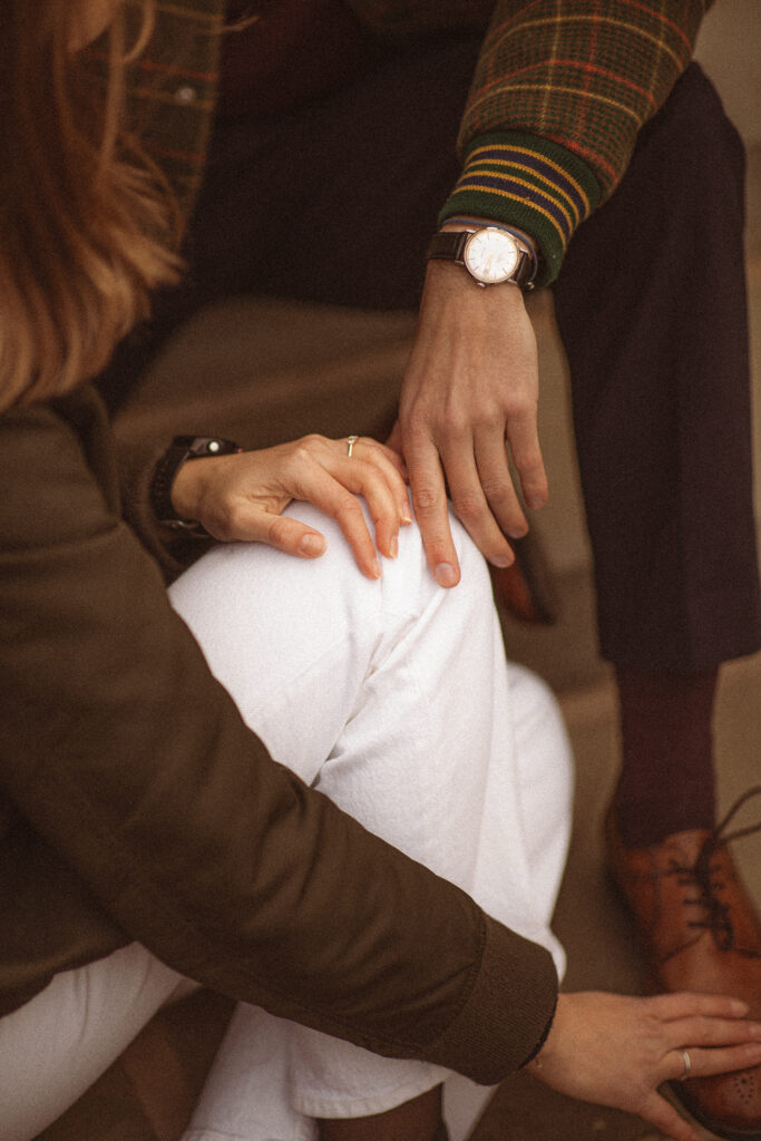 Princeton University Engagement Session in the autumn