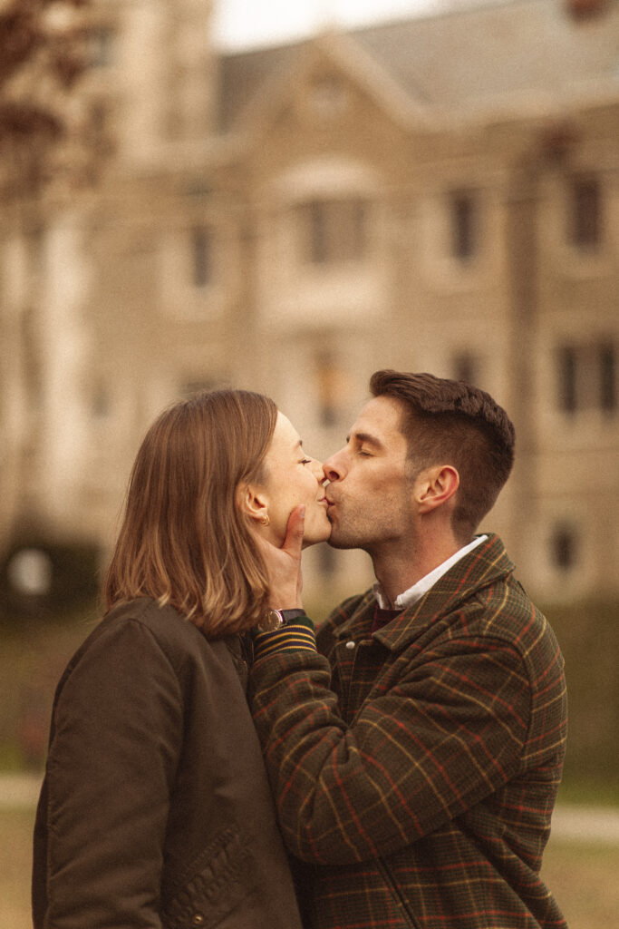 Princeton University Engagement Session in the autumn