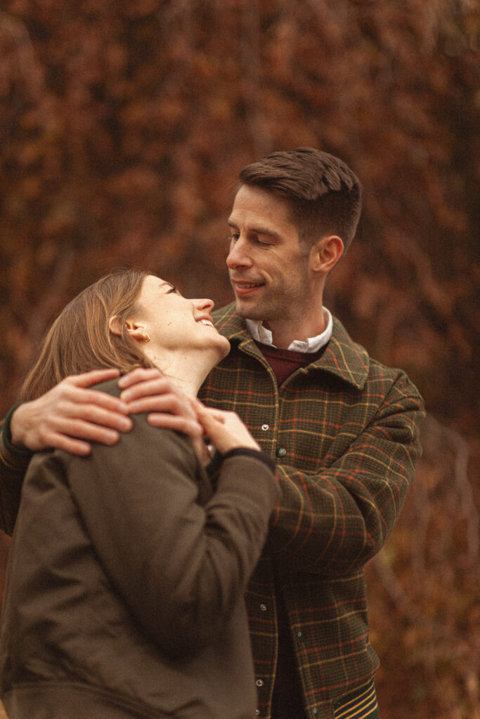 Princeton University Engagement Session in the autumn