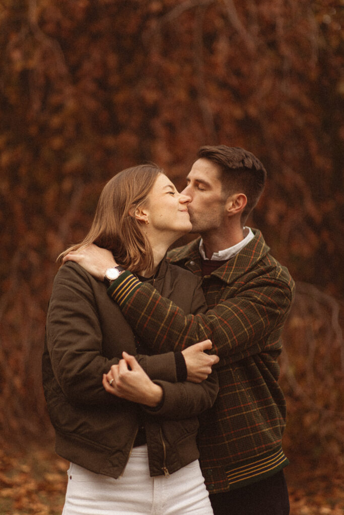 Princeton University Engagement Session in the autumn