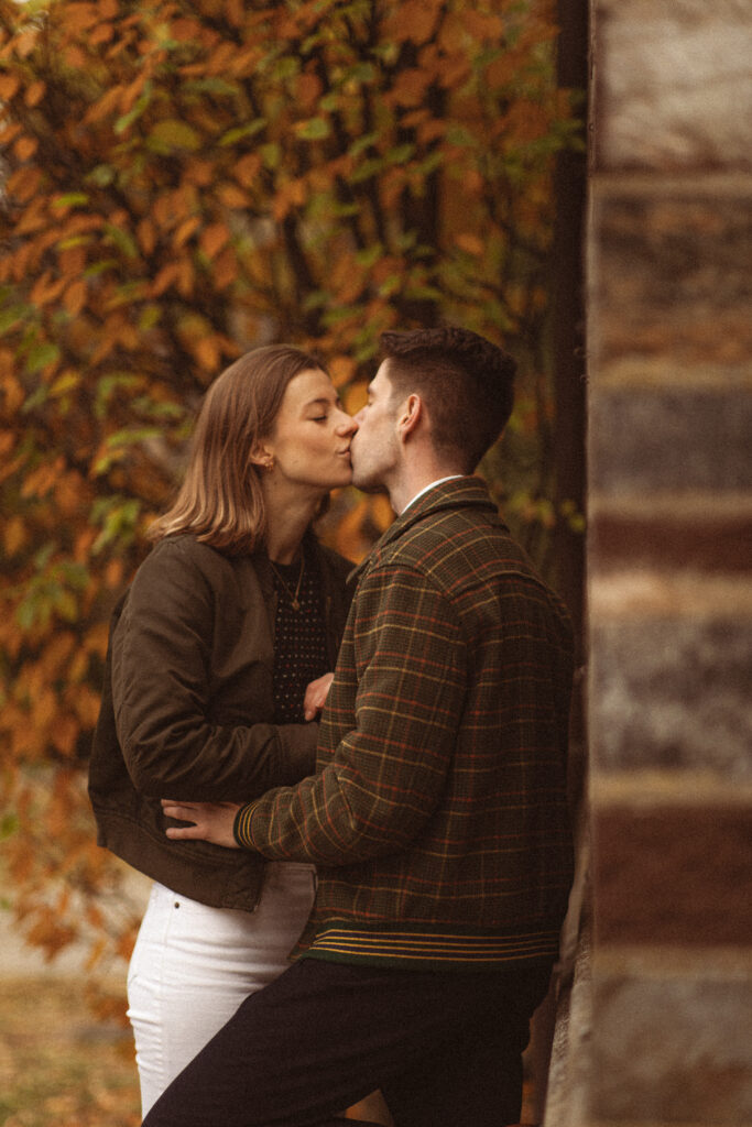 Princeton University Engagement Session in the autumn