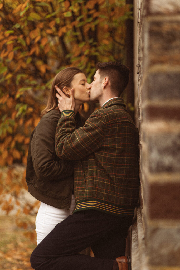 Princeton University Engagement Session in the autumn