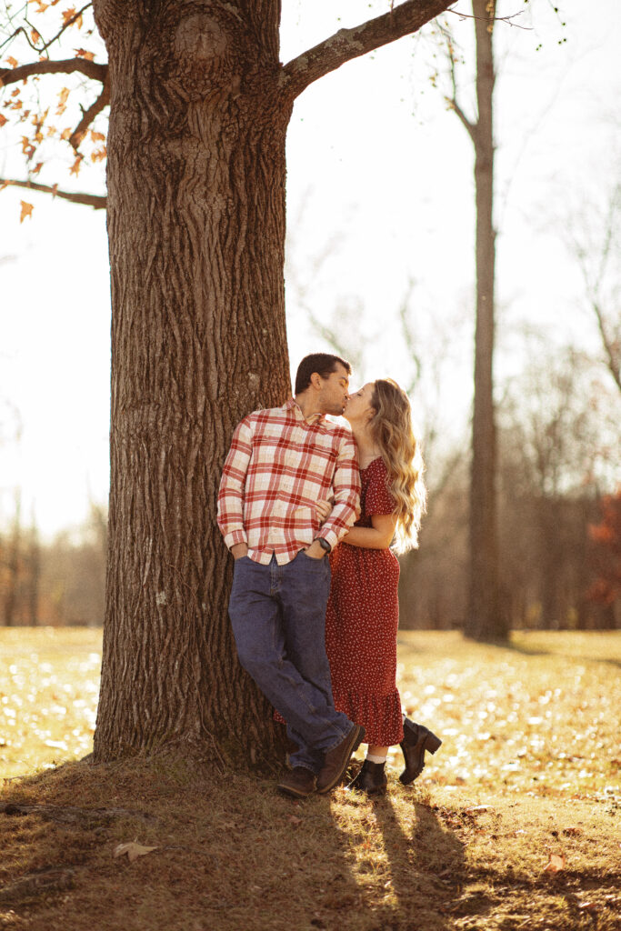 Vintage Autumn Engagement Session at Thompson Park, NJ