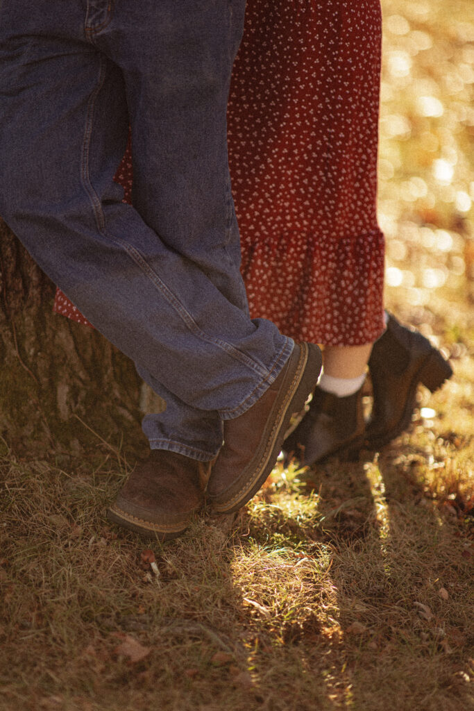 Vintage Autumn Engagement Session at Thompson Park, NJ