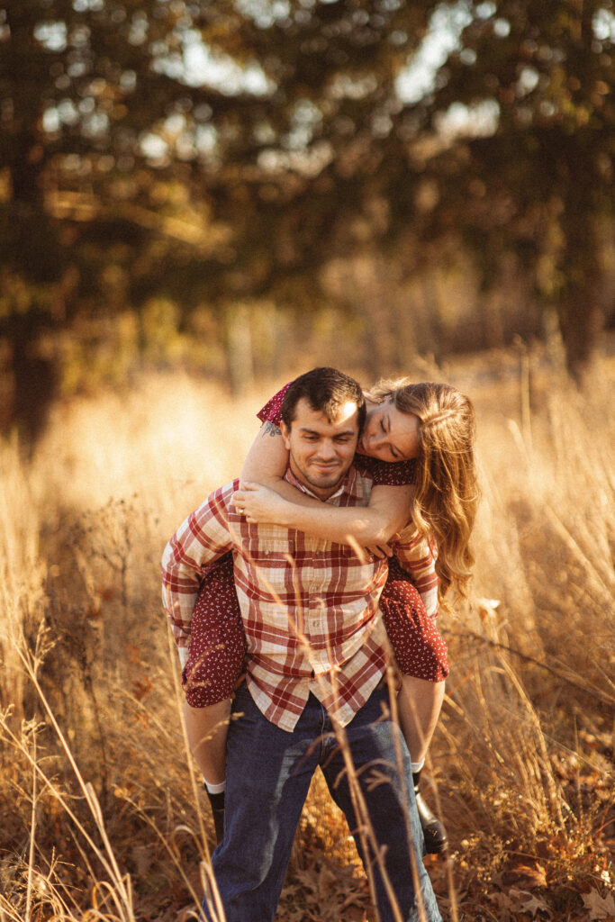 Vintage Autumn Engagement Session at Thompson Park, NJ