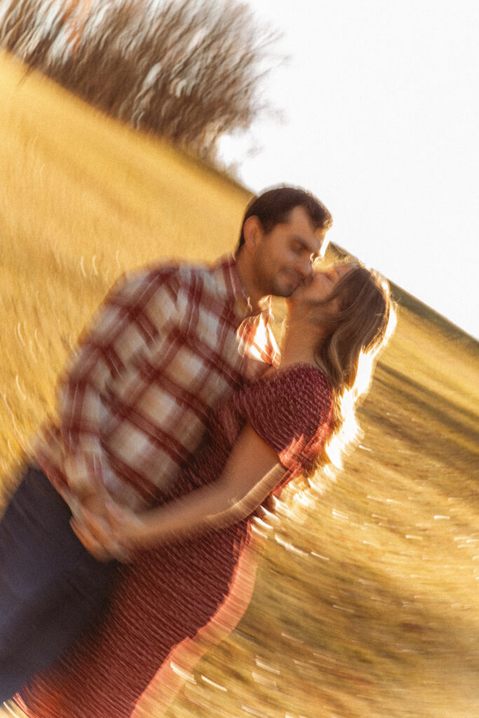 Vintage Autumn Engagement Session at Thompson Park, NJ